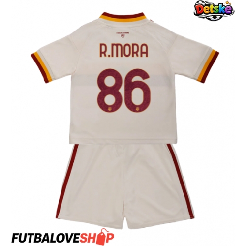 Dres AS Roma Rodrigo Mora #86 Preč pre deti 2026-27 Krátky Rukáv (+ trenírky)